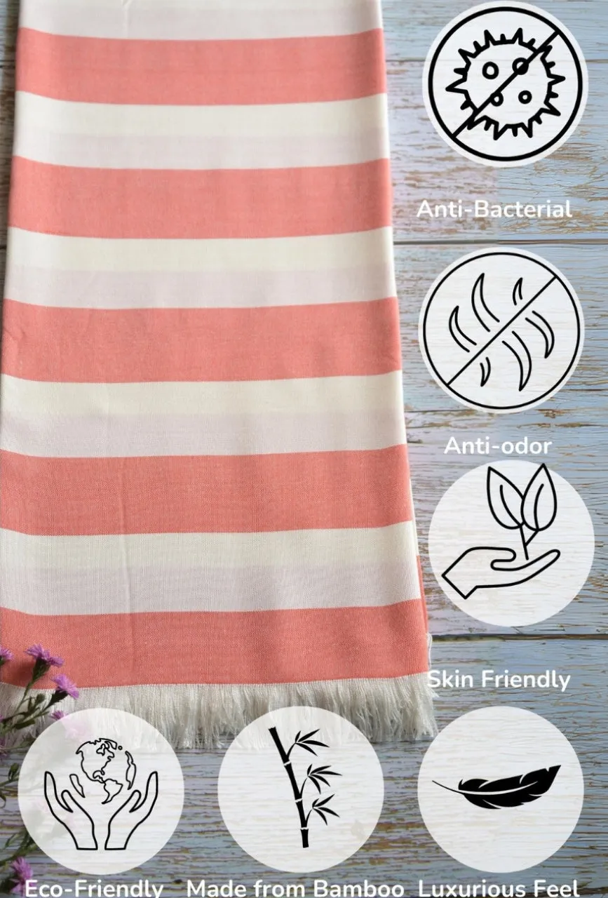 Madake Thin bamboo bath towel- Cotton Candy 160*90cm