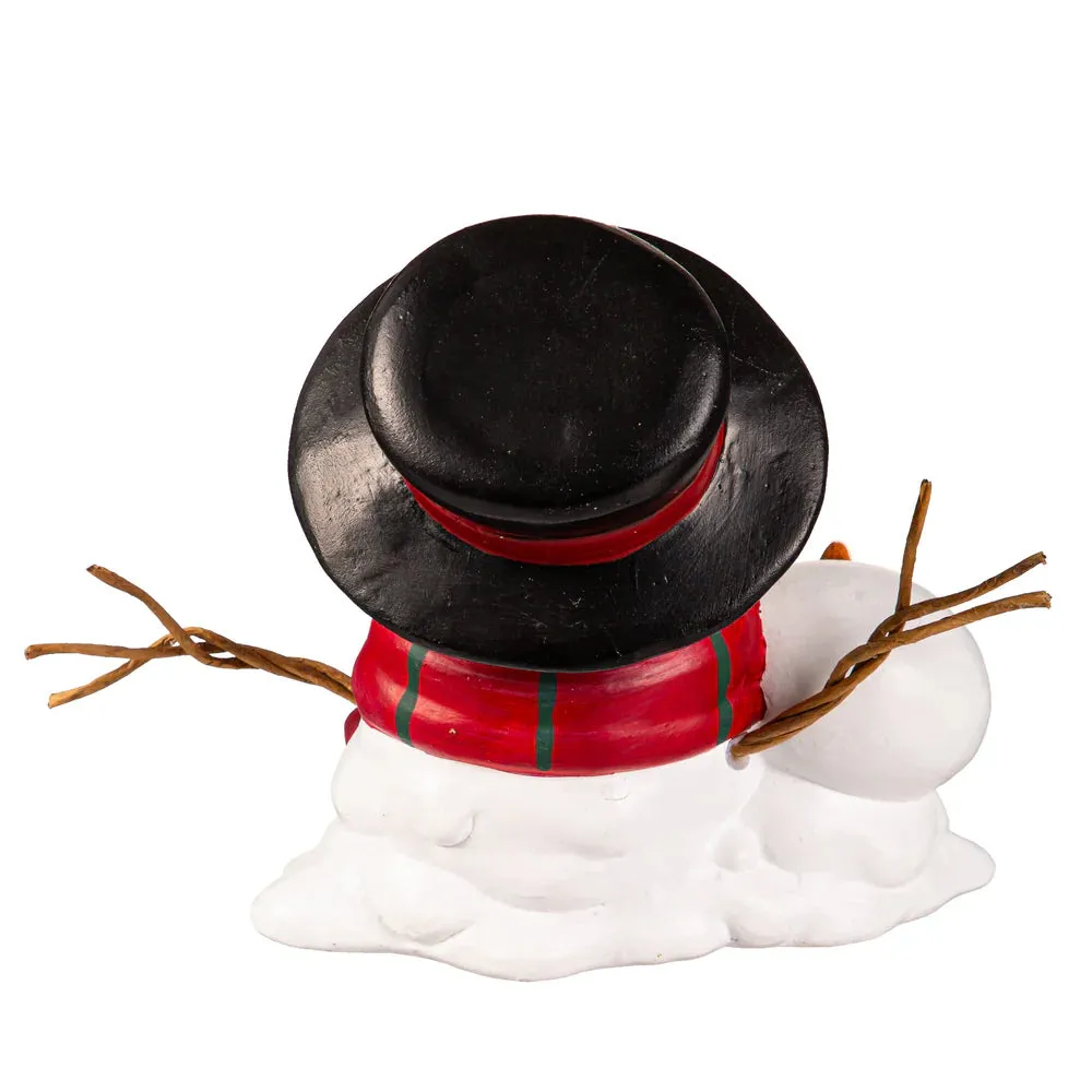 Melting Ceramic Snowman Table Decor