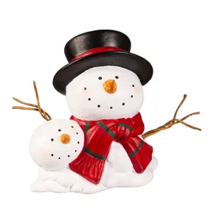 Melting Ceramic Snowman Table Decor