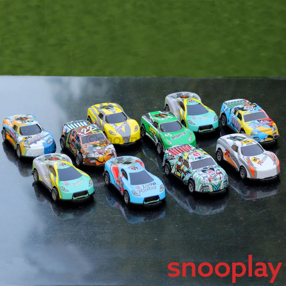 Mini Cartoon Car Set (Set of 10 Cars)