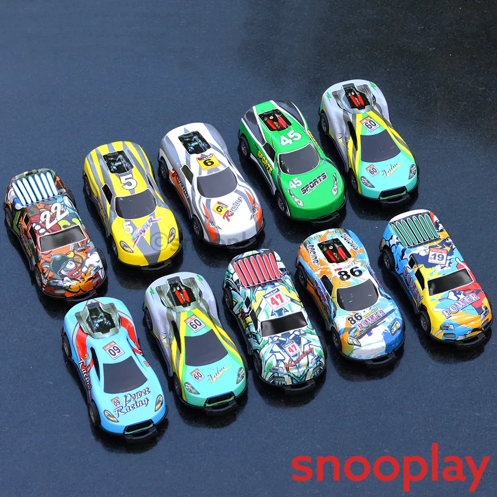 Mini Cartoon Car Set (Set of 10 Cars)