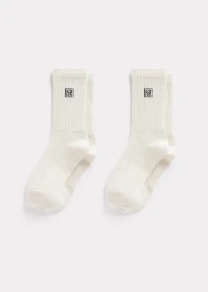 Monogram socks macadamia