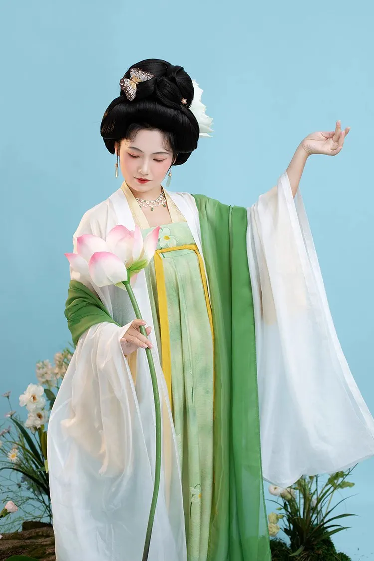 Ning Meng 柠檬 Lemon Fairy Tang Dynasty Qixiong Ruqun Daxiushan Set