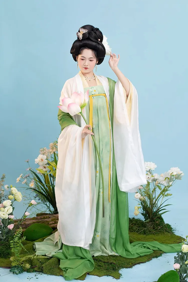 Ning Meng 柠檬 Lemon Fairy Tang Dynasty Qixiong Ruqun Daxiushan Set