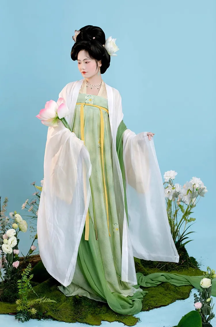 Ning Meng 柠檬 Lemon Fairy Tang Dynasty Qixiong Ruqun Daxiushan Set