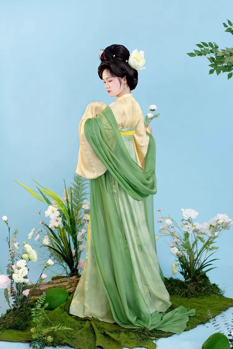 Ning Meng 柠檬 Lemon Fairy Tang Dynasty Qixiong Ruqun Daxiushan Set