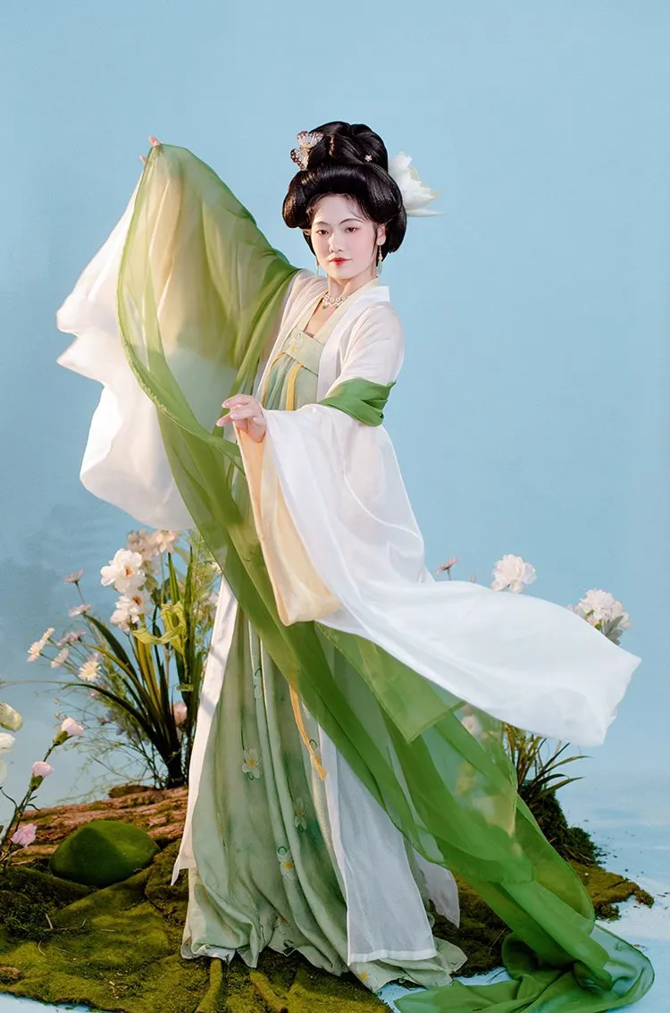 Ning Meng 柠檬 Lemon Fairy Tang Dynasty Qixiong Ruqun Daxiushan Set