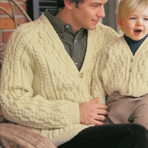 Patons Dad's Knit Cardigan