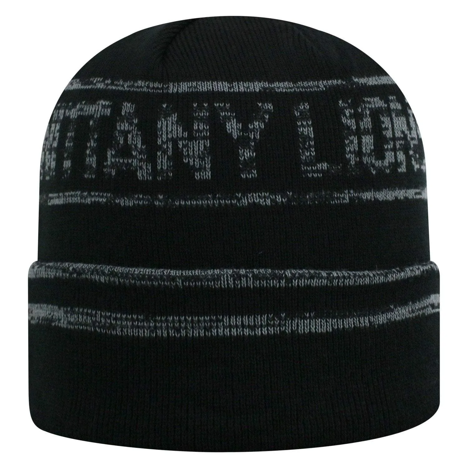 Penn State Nittany Lions TOW Black Striped "Effect" Style Cuffed Knit Beanie Cap