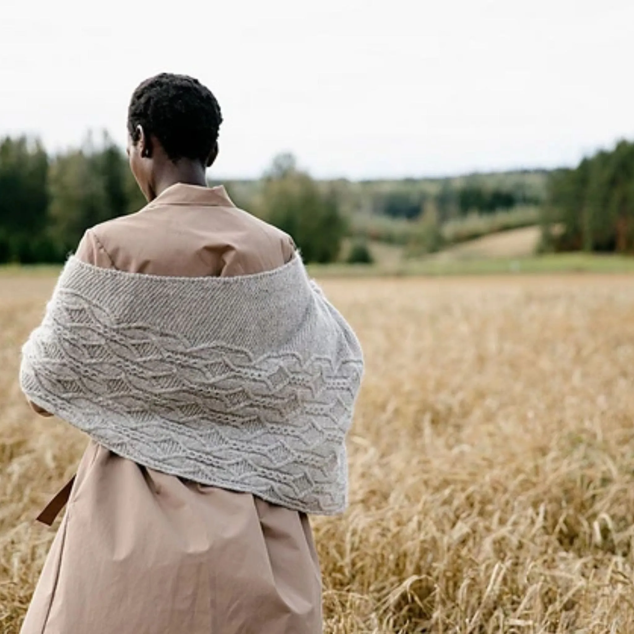 Portia Shawl by Natasja Hornby in Tukuwool and Rauma Plum