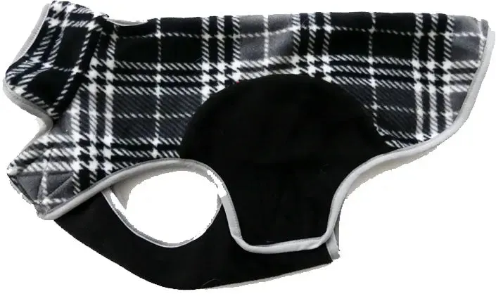 Precision Fit™ Plaid Fleece Dog Coat Jacket 6 LBS to 130 LBS