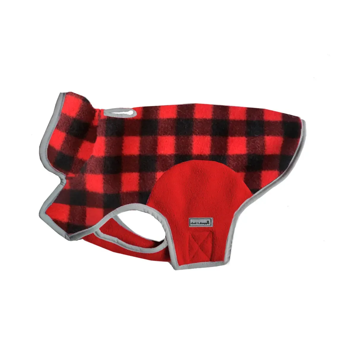 Precision Fit™ Plaid Fleece Dog Coat Jacket 6 LBS to 130 LBS