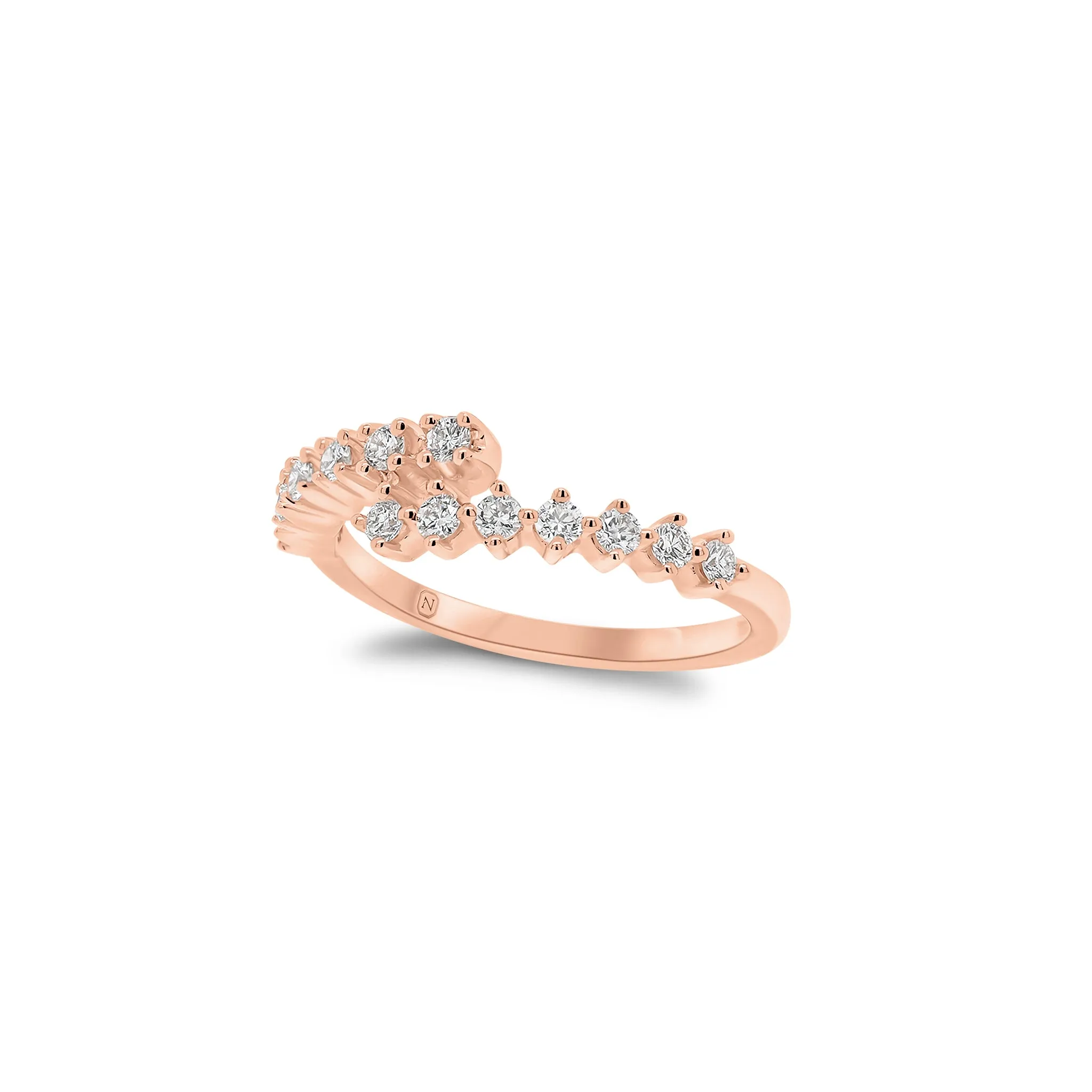 Prong-Set Diamond Wrap Ring