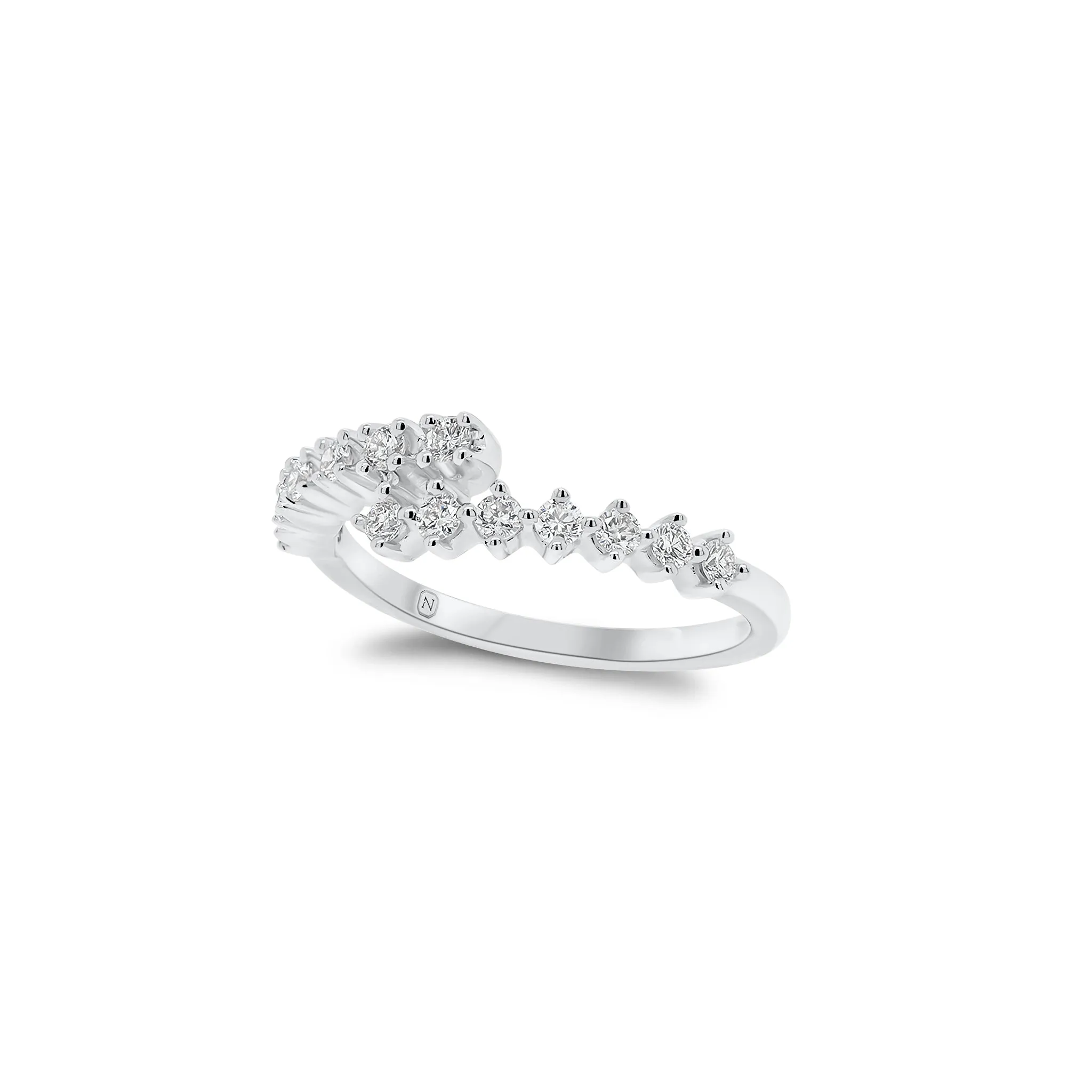 Prong-Set Diamond Wrap Ring