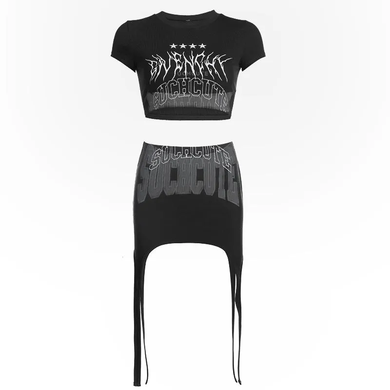 Rockstar Mini Skirt Set