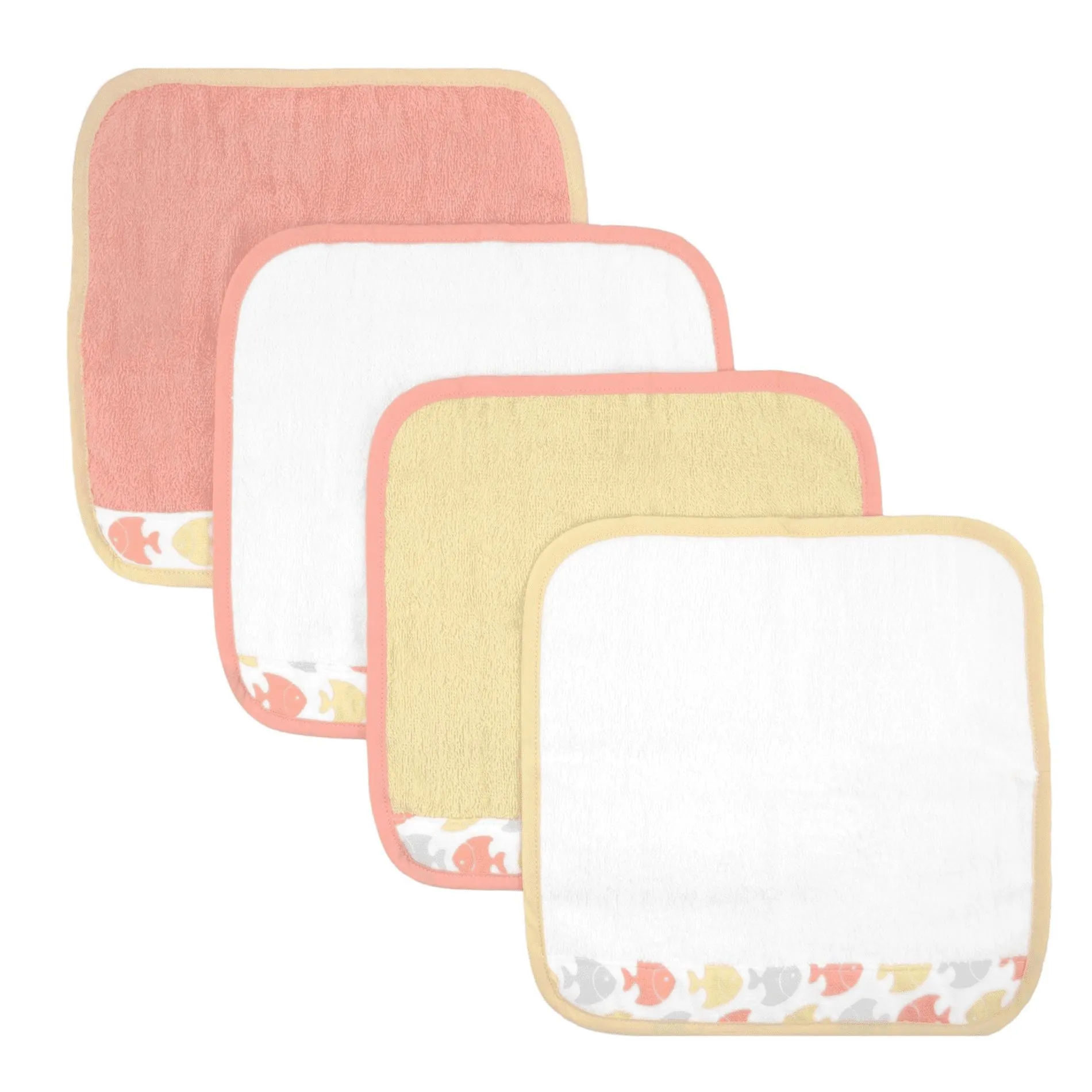 Sea Brights 4-Pack Fish Washcloth