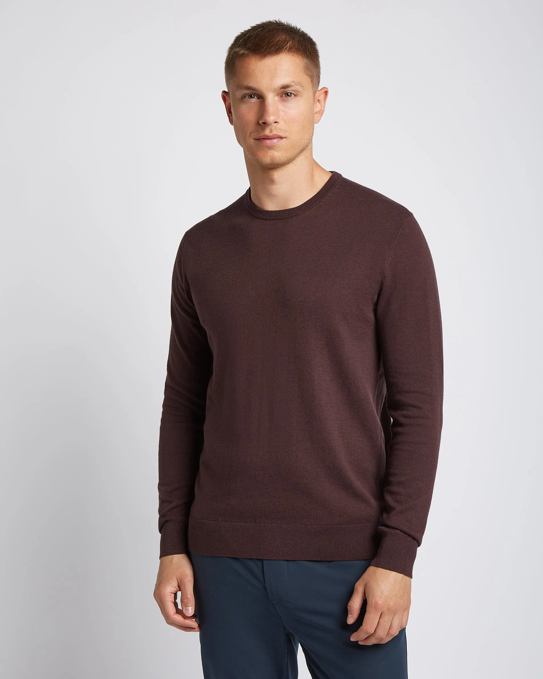 Seawool Crewneck Dark Burgundy