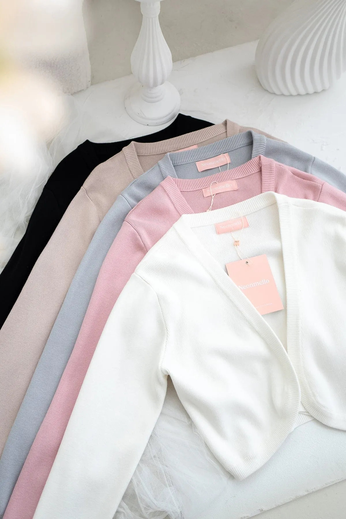 SIDNEY CROPPED CARDIGAN IN PINK