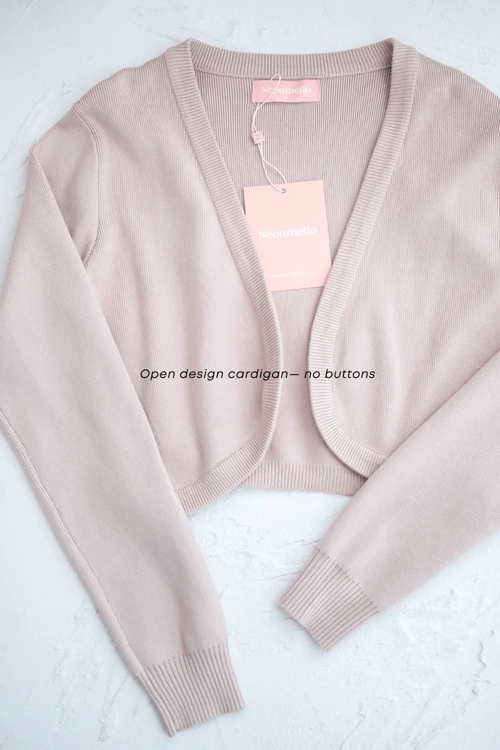 SIDNEY CROPPED CARDIGAN IN PINK