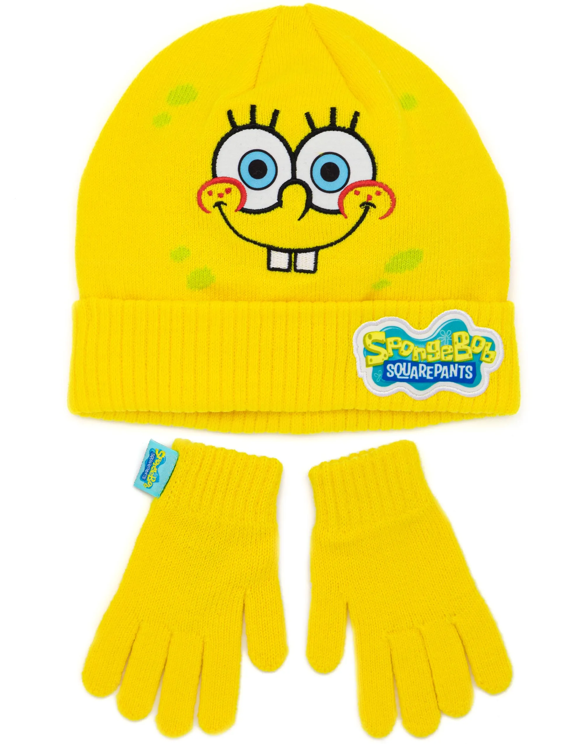 SpongeBob SquarePants Kids Knitted Hat and Gloves Set