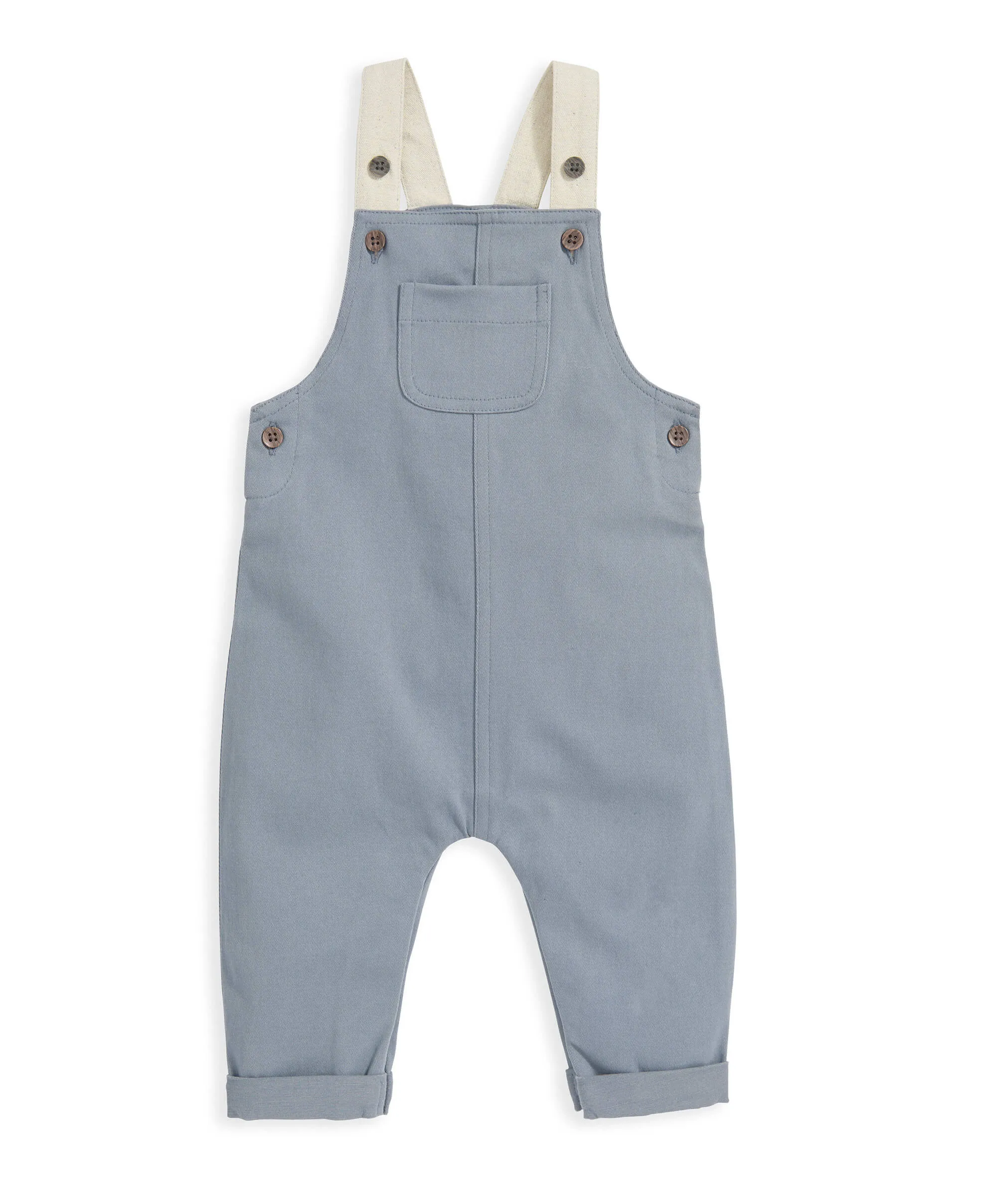 T-Shirt & Dungarees Outfit Set - Blue