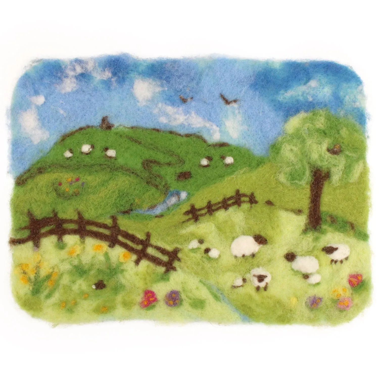 The Makerss - Warm Landscape Needle Felt Kit