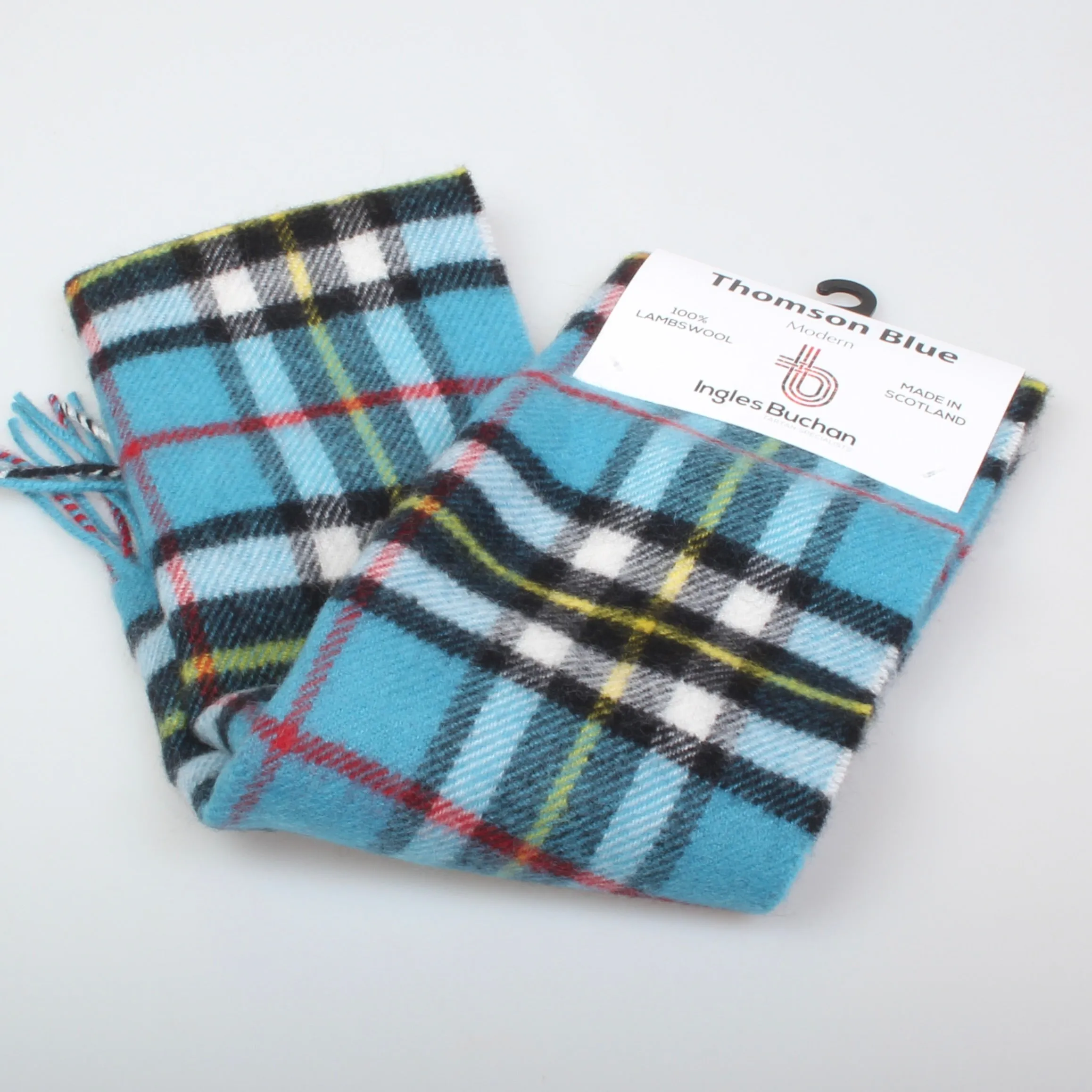 Thomson Blue Modern Lambswool Scarf