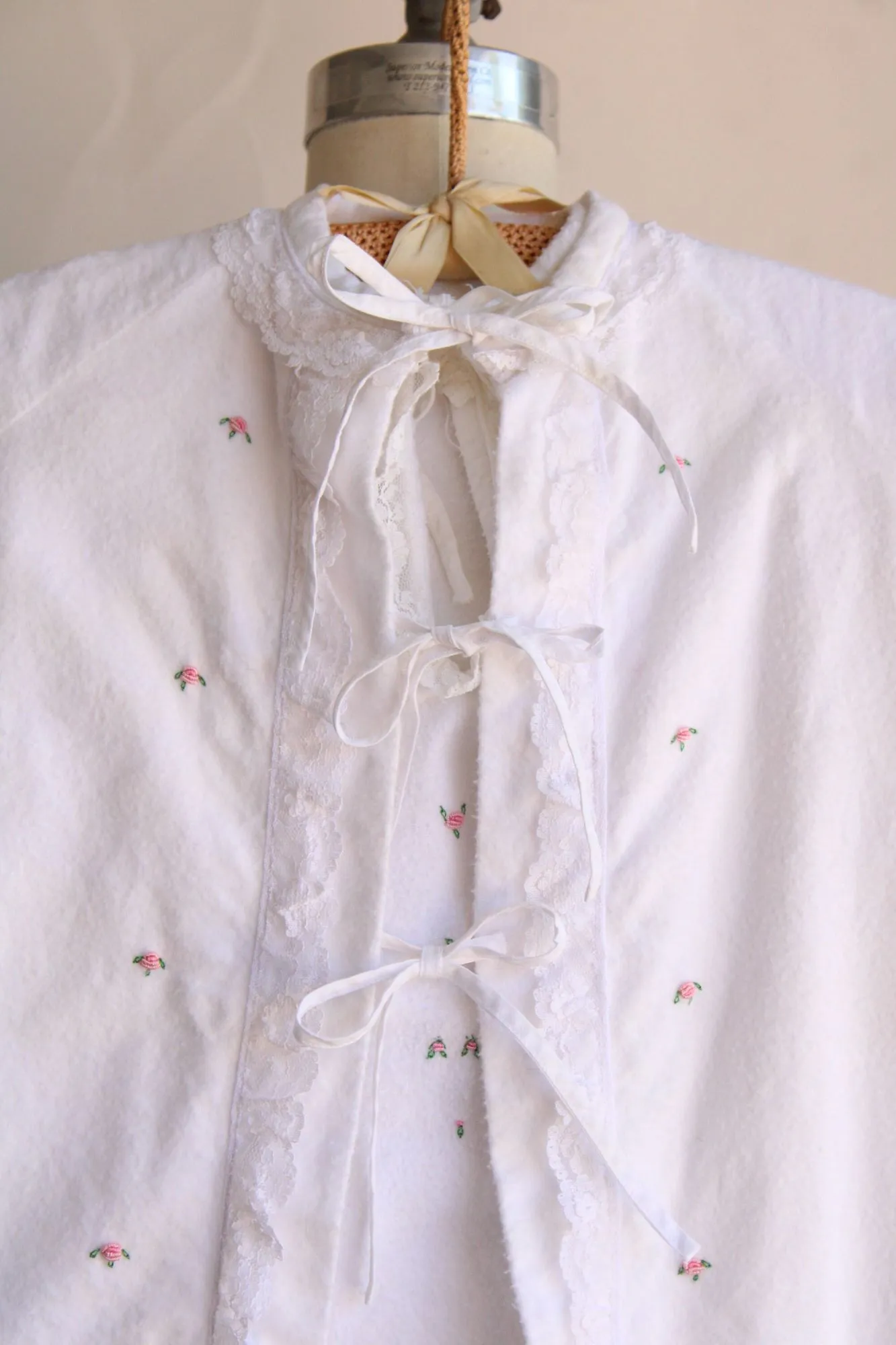 Vintage 1950s 1960s Baby Robe And Nightgown Set