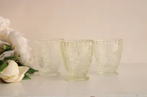 Vintage 1990s Cut Glass Candle Holders by Anthropologie