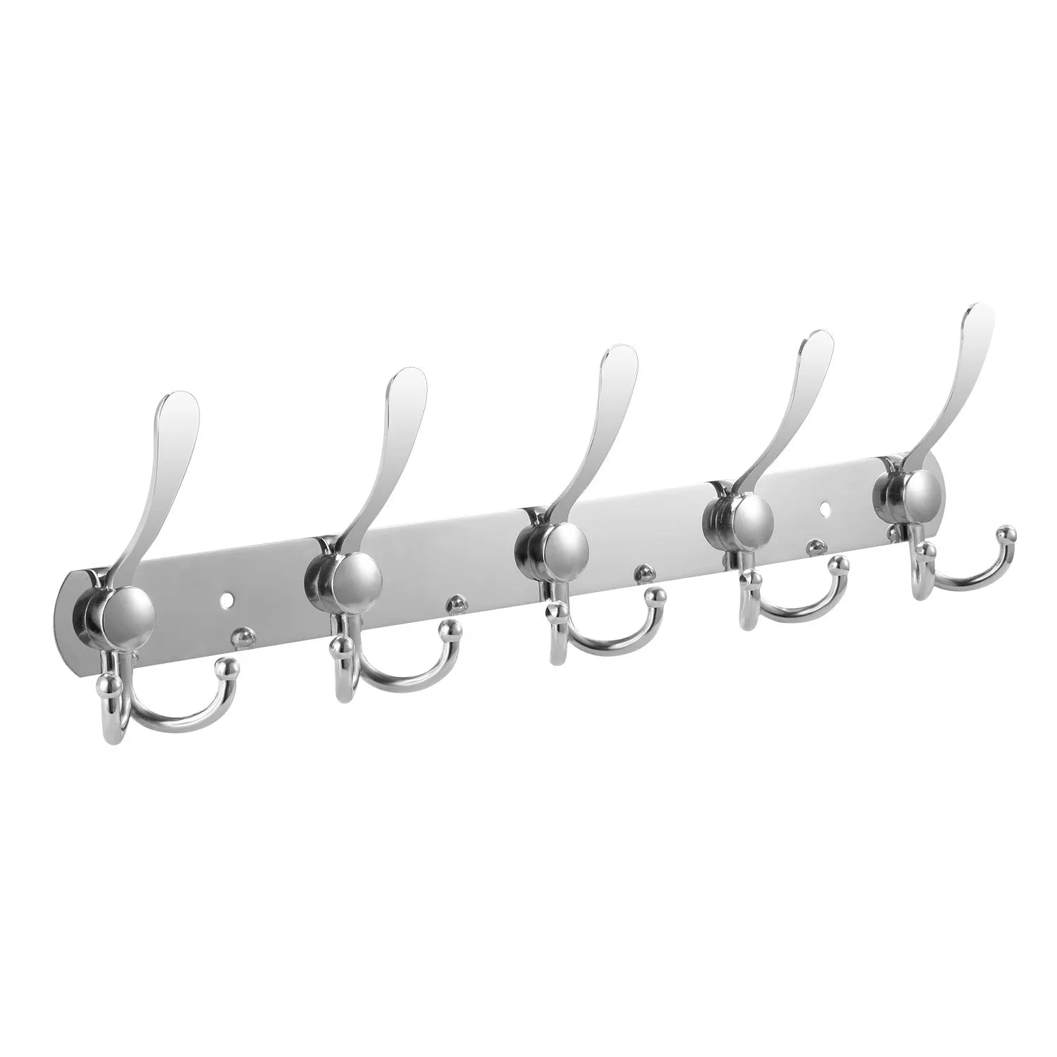 Wall Mount Coat Hook 15 Hooks Stainless Steel Clothes Hangers Rack Robe Hat Towels Hook Coat Rack Hook