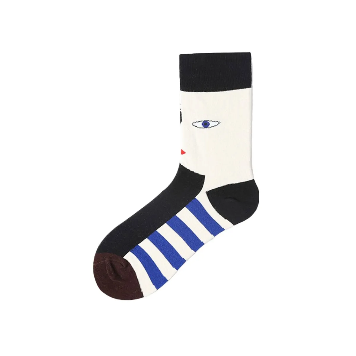 Wisdom Eyes All-season Men 5pcs Crew Socks Set