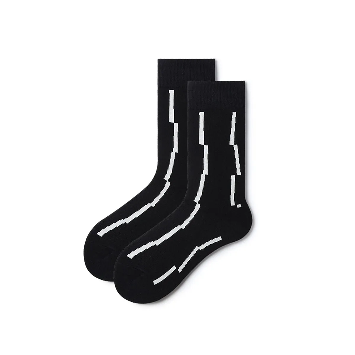 Wisdom Eyes All-season Men 5pcs Crew Socks Set