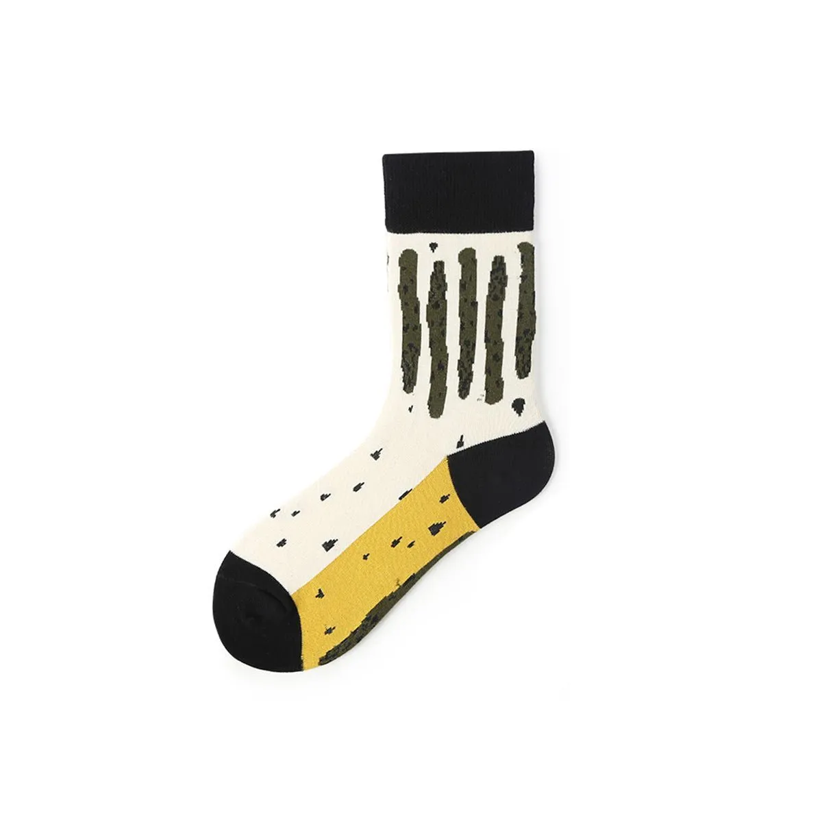 Wisdom Eyes All-season Men 5pcs Crew Socks Set