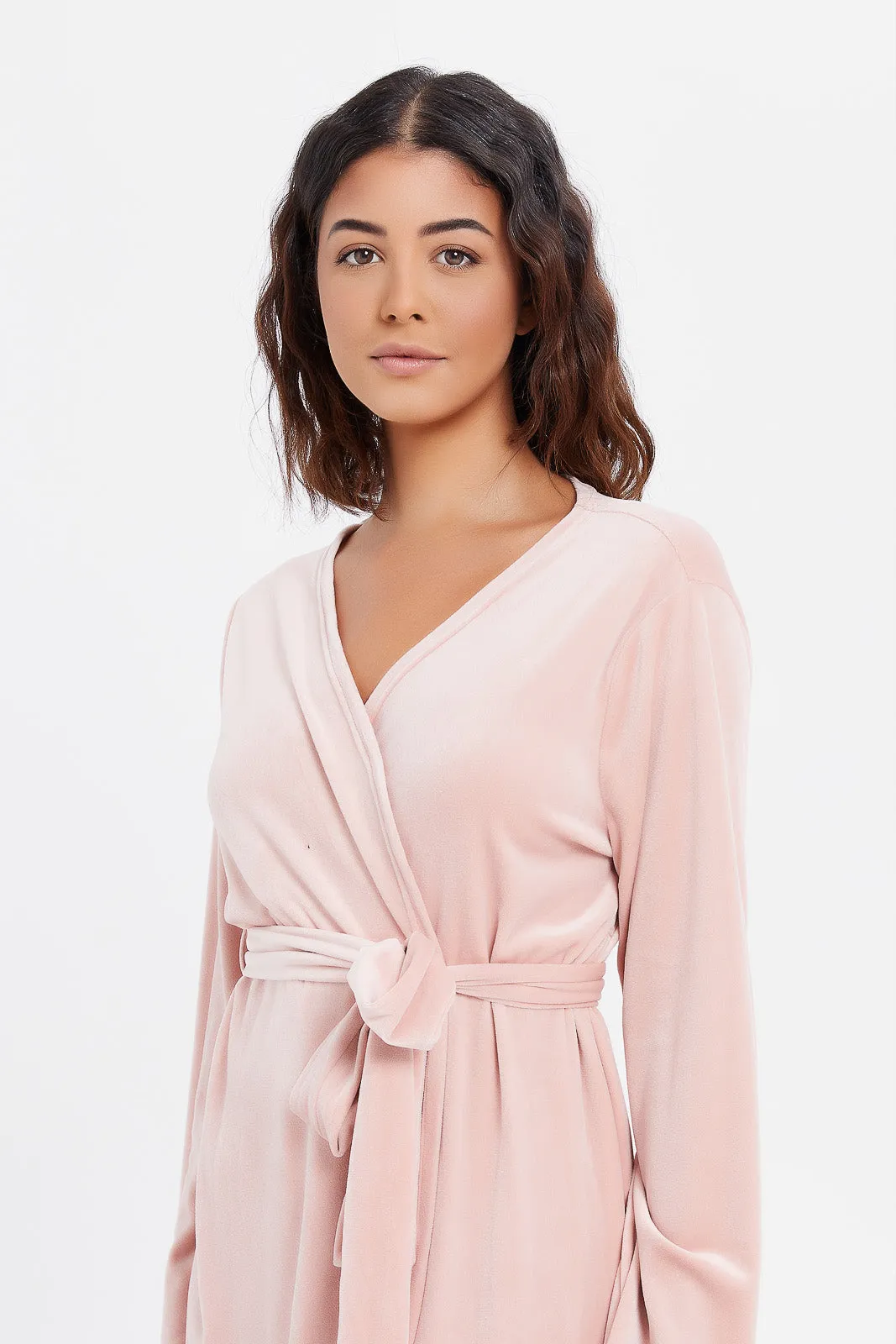 Women Pink Soft Robe