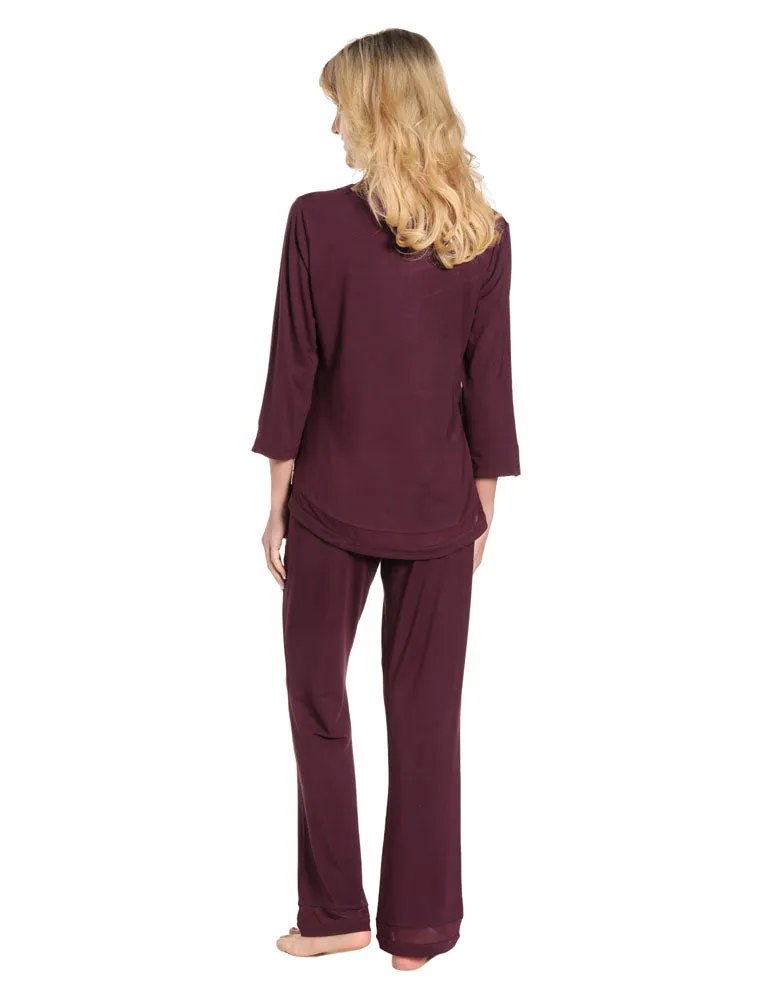 Womens Eco-PJ Bamboo Lounge Set